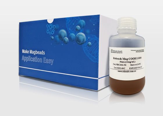 Billes magnétiques carboxyliques Rebeads Mag COOH 1000 pour l'extraction d'ADN et la purification de protéines